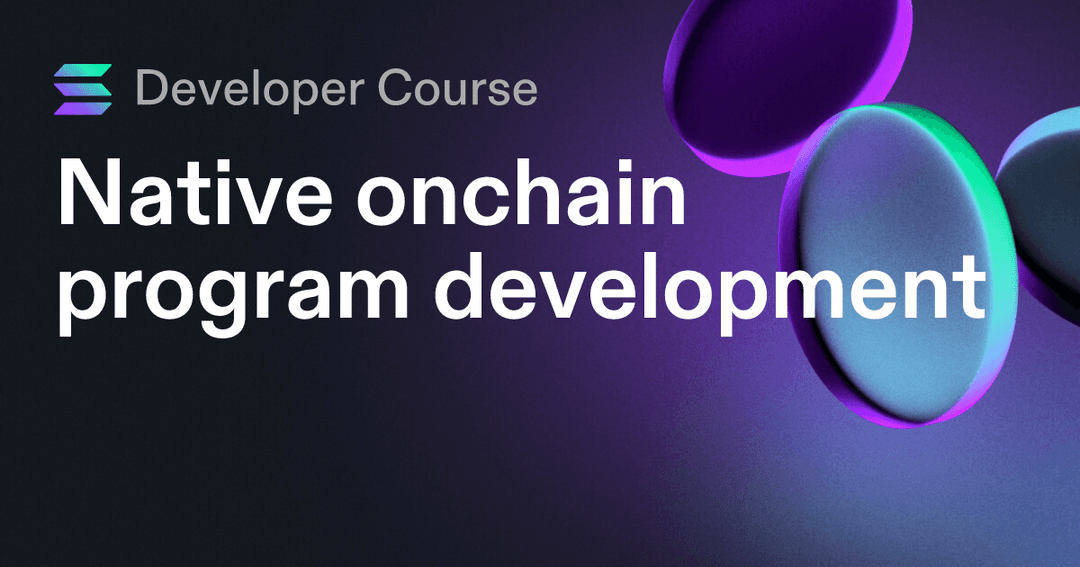 Native onchain program development